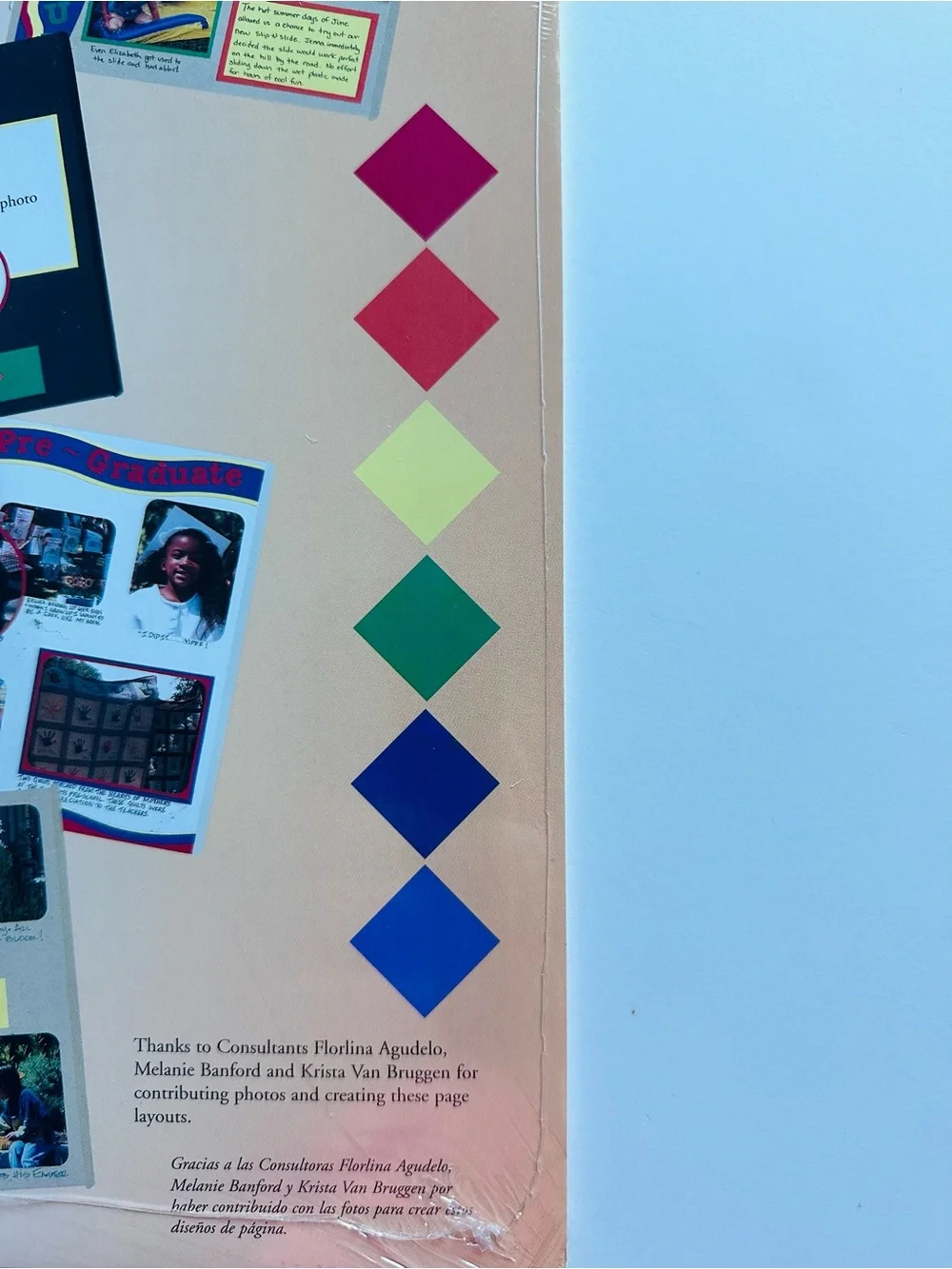 2002 RETIRED Creative Memories Rainbow Paper Pack PRIMARY COLORS
